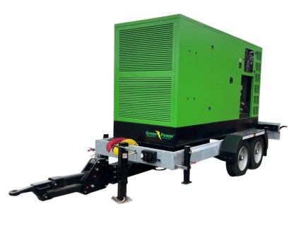 Mobil trailer CS250 bromsad för inregistrering 80kM dimensionerad för 250kVA med stödben, +-500kg