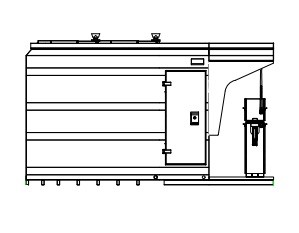 Tank Station Stationär Bränsle Cistern 12000 liter